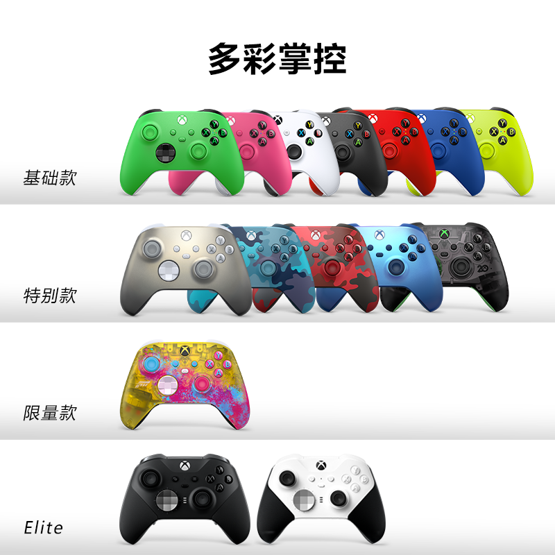 微软原装国行Xbox Series X/S无线蓝牙OneS手柄控制器星空SteamPC游戏单机大作Elite精英版二代Remix 特别版