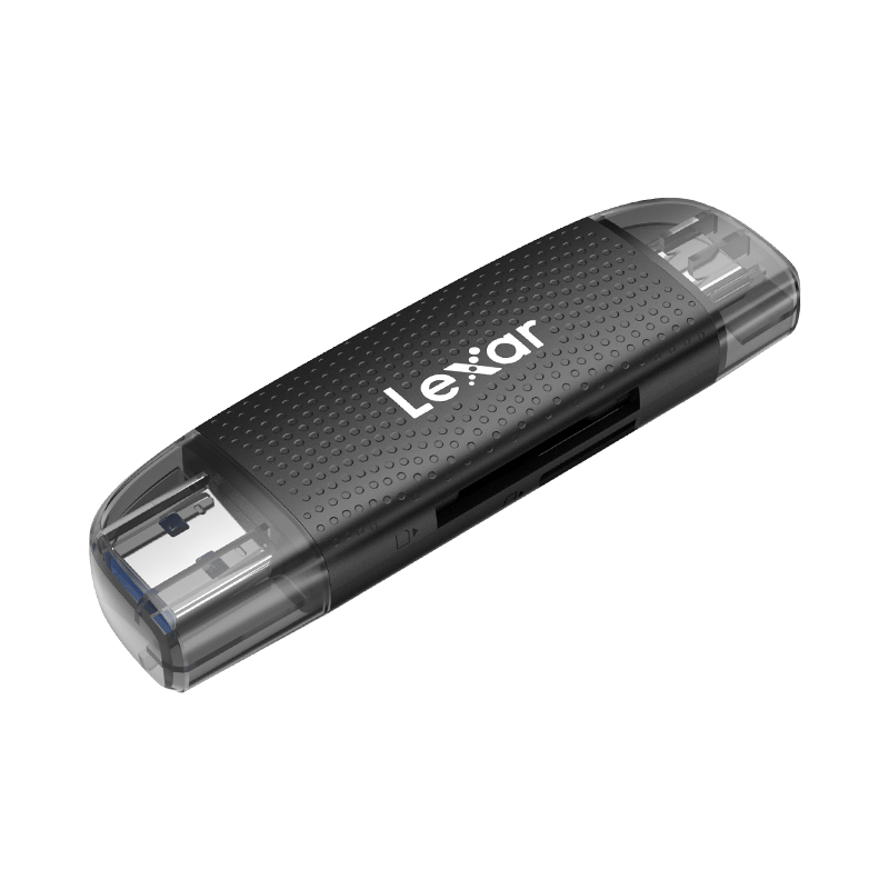 Lexar雷克沙读卡器RW310 USB3.2高速TF卡/SD卡二合一多功能microSD读卡器type-c手机电脑苹果15平板3.0读卡器