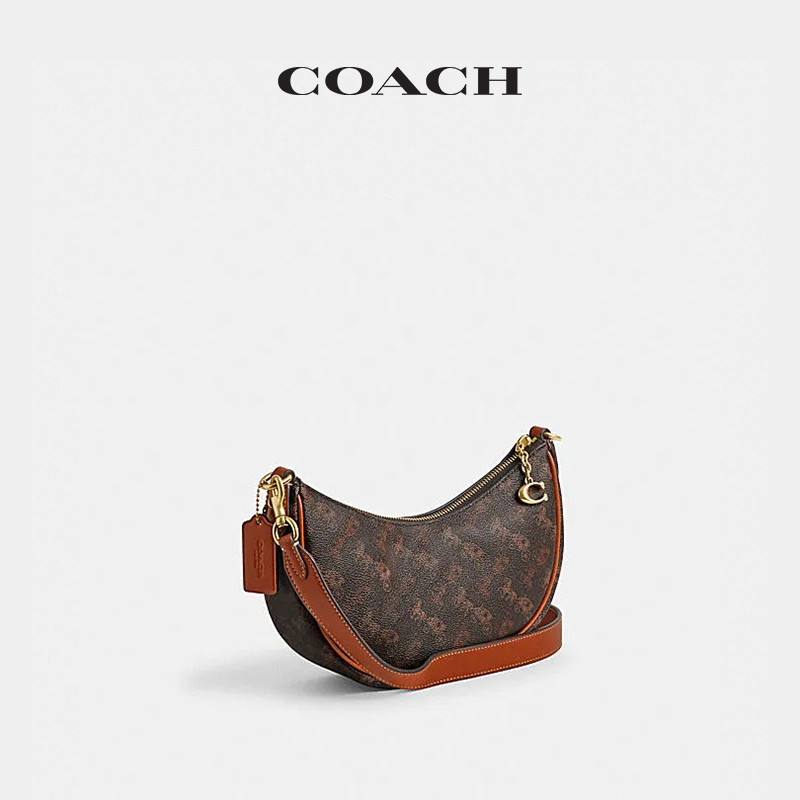 【新品】COACH/蔻驰女士马车图案印花MIRA单肩包