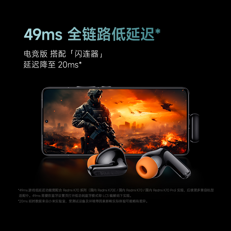 【新品上市】RedmiBuds5Pro电竞版无线蓝牙降噪耳机